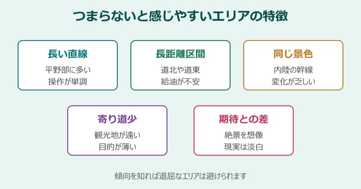 北海道ツーリング つまらないと感じやすいエリアの特徴