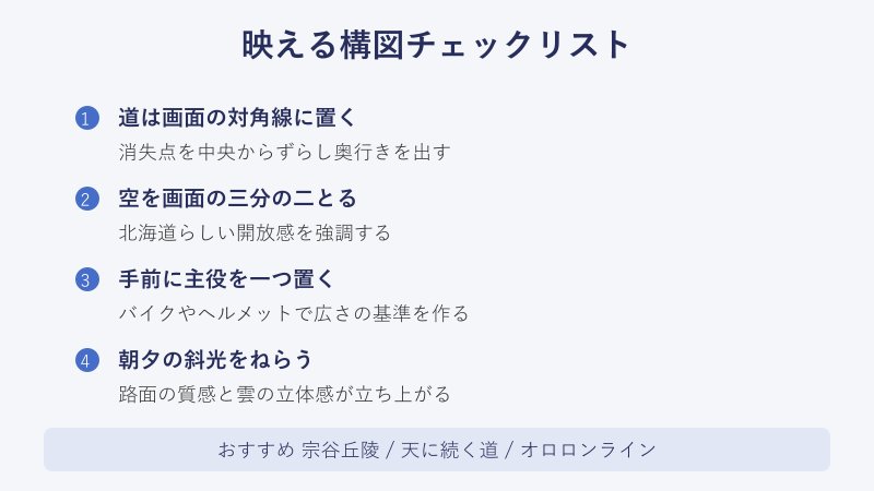 映える構図のチェックリスト図解