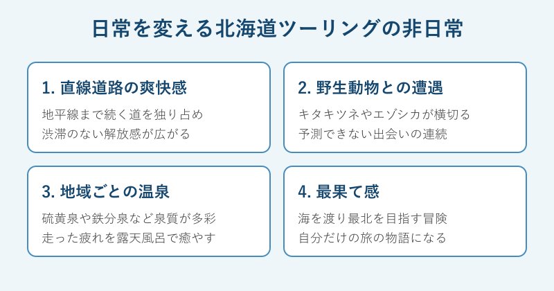 北海道ツーリングの非日常要素4つ