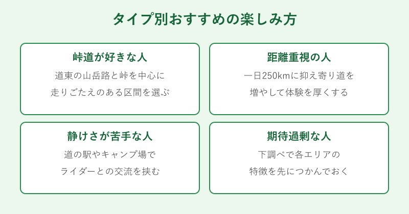 つまらないと感じやすいタイプ別のおすすめの楽しみ方
